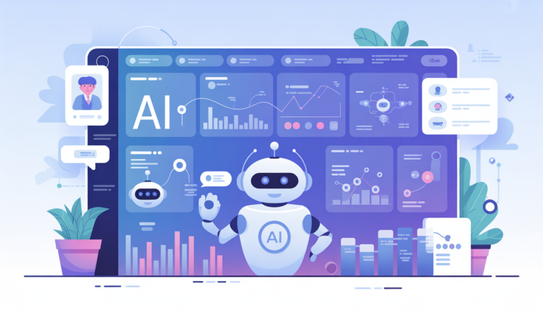 narzędzia AI do automatyzacji biznesu – ilustracja systemu workflow